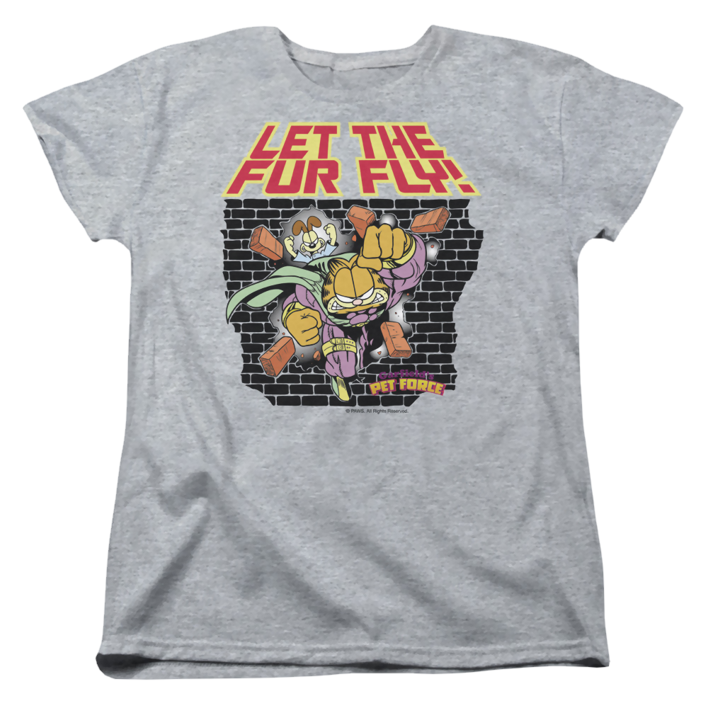 Garfield Let The Fur Fly - Women's T-Shirt Women's T-Shirt Garfield   