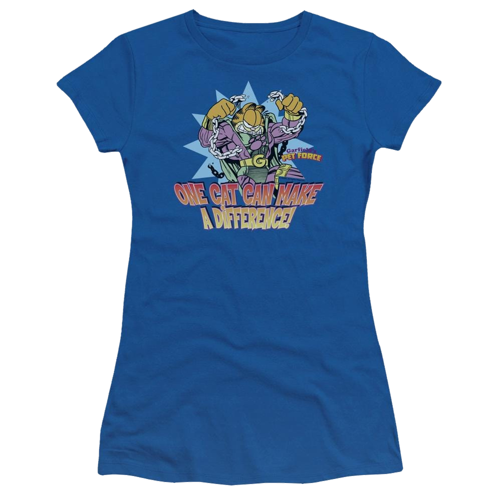 Garfield Make A Difference - Juniors T-Shirt Juniors T-Shirt Garfield   