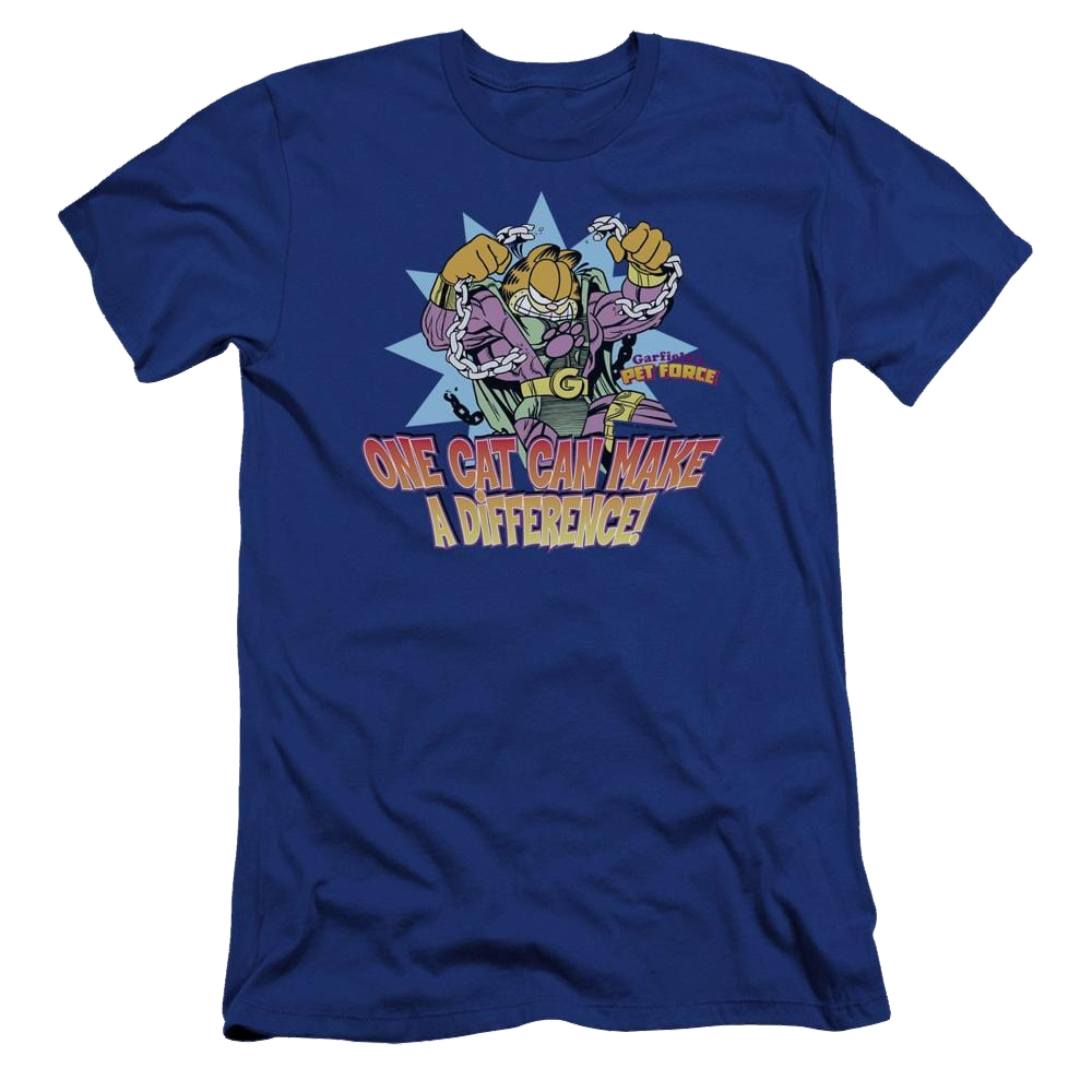 Garfield Make A Difference - Men's Premium Slim Fit T-Shirt Men's Premium Slim Fit T-Shirt Garfield   