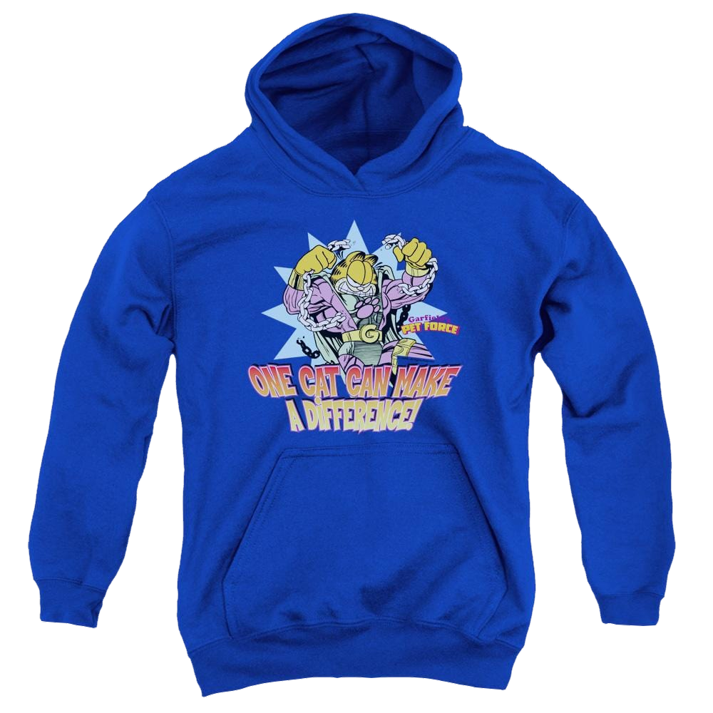 Garfield Make A Difference - Youth Hoodie Youth Hoodie (Ages 8-12) Garfield   