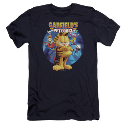Garfield Dvd Art - Men's Premium Slim Fit T-Shirt Men's Premium Slim Fit T-Shirt Garfield   