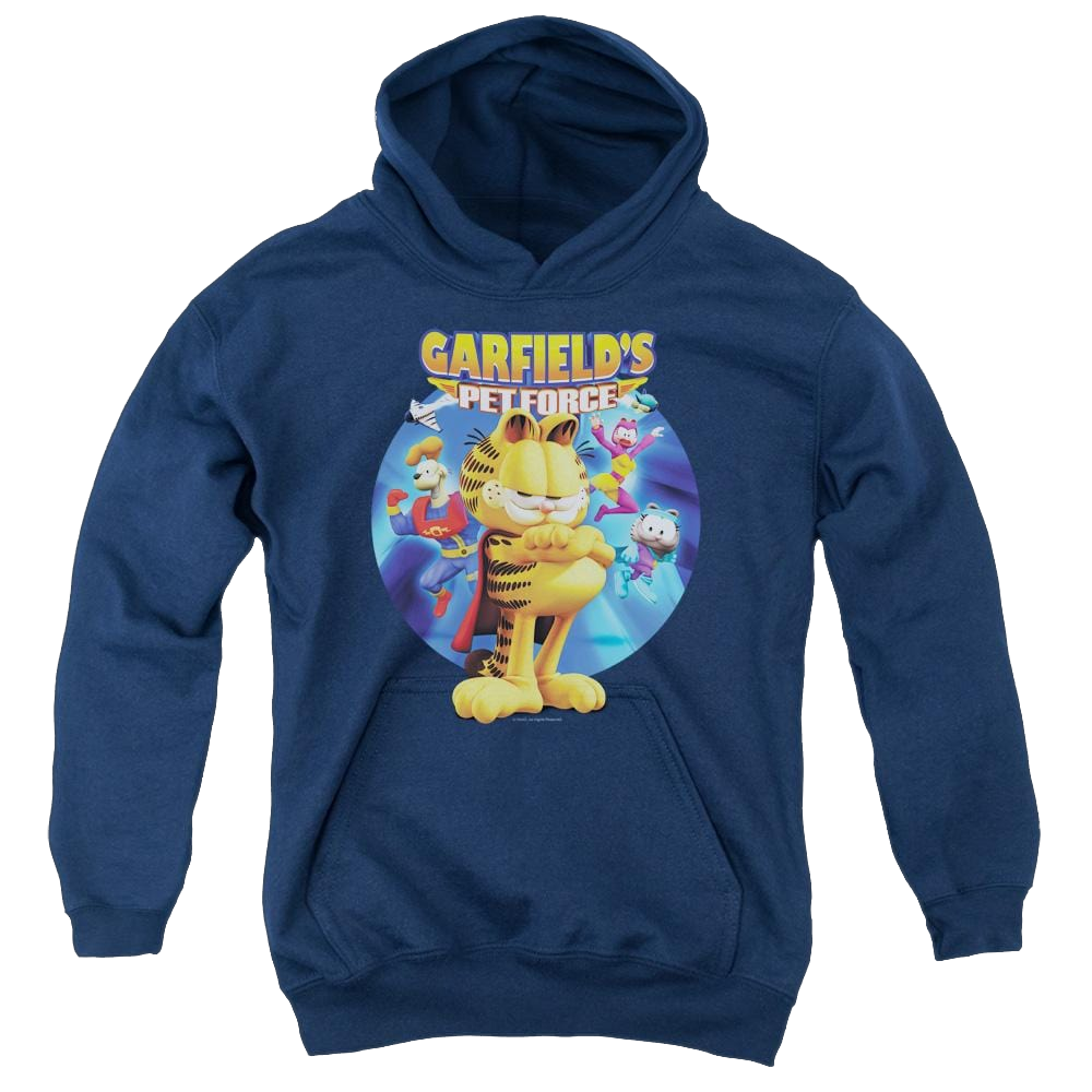 Garfield Dvd Art - Youth Hoodie (Ages 8-12) Youth Hoodie (Ages 8-12) Garfield   