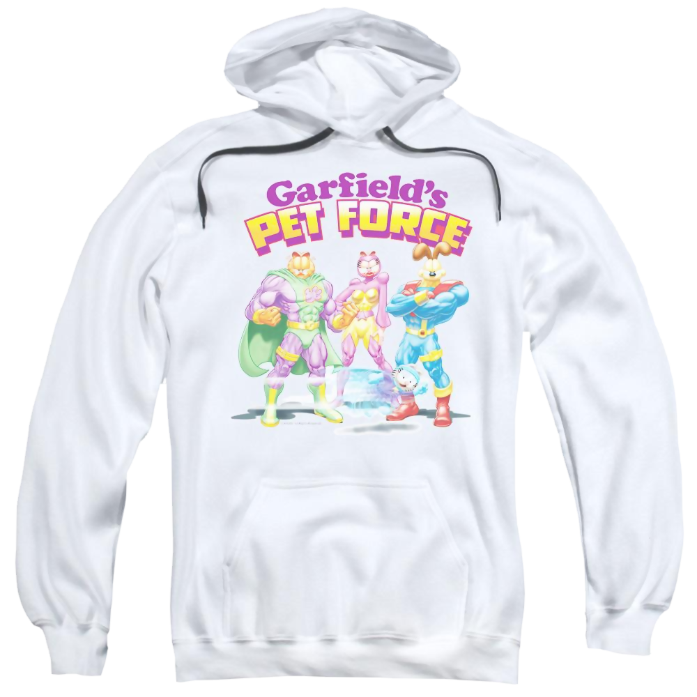 Garfield Heroes Await - Pullover Hoodie Pullover Hoodie Garfield   
