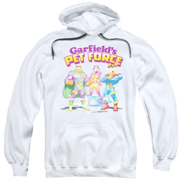 Garfield Heroes Await - Pullover Hoodie Pullover Hoodie Garfield   