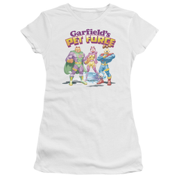 Garfield Heroes Await - Juniors T-Shirt Juniors T-Shirt Garfield   