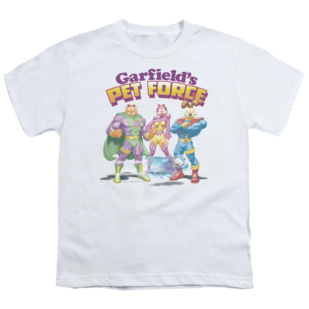 Garfield Heroes Await - Youth T-Shirt (Ages 8-12) Youth T-Shirt (Ages 8-12) Garfield   