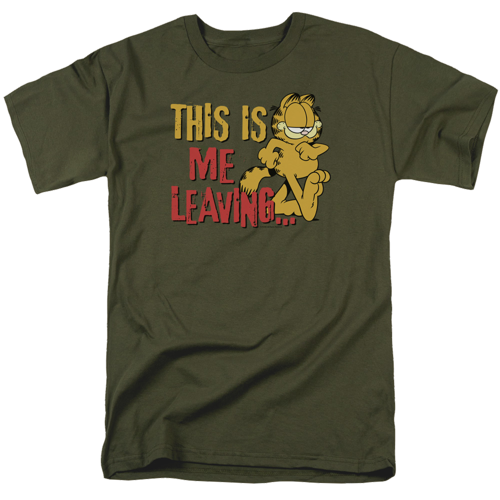 Garfield Leaving - Men's Regular Fit T-Shirt Men's Regular Fit T-Shirt Garfield   