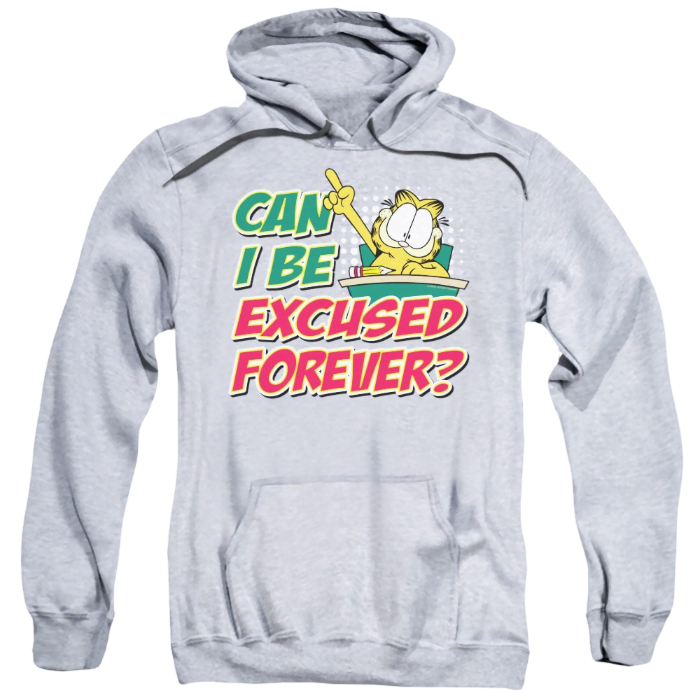 Garfield Excused Forever - Pullover Hoodie Pullover Hoodie Garfield   