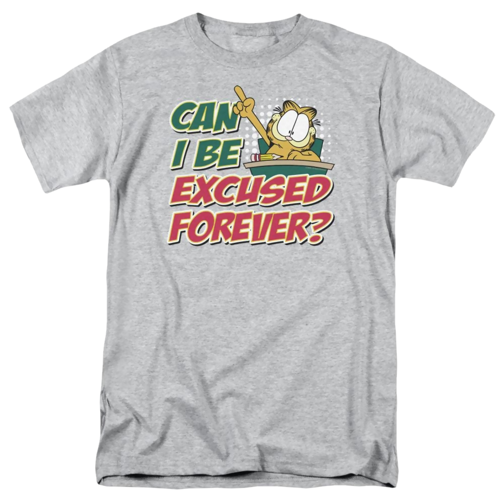 Garfield Excused Forever - Men's Regular Fit T-Shirt Men's Regular Fit T-Shirt Garfield   
