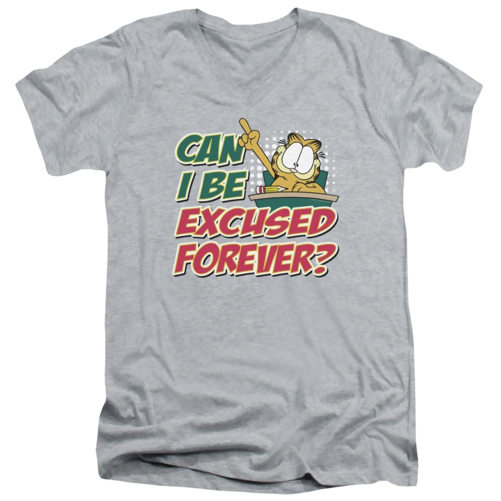 Garfield Excused Forever - Men's V-Neck T-Shirt Men's V-Neck T-Shirt Garfield   
