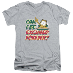 Garfield Excused Forever - Men's V-Neck T-Shirt Men's V-Neck T-Shirt Garfield   