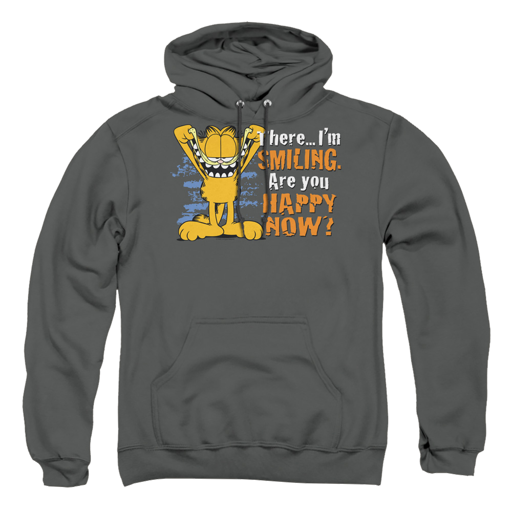 Garfield Smiling - Pullover Hoodie Pullover Hoodie Garfield   