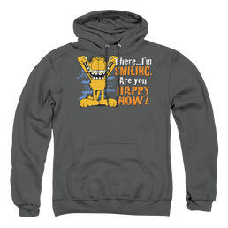 Garfield Smiling - Pullover Hoodie Pullover Hoodie Garfield   