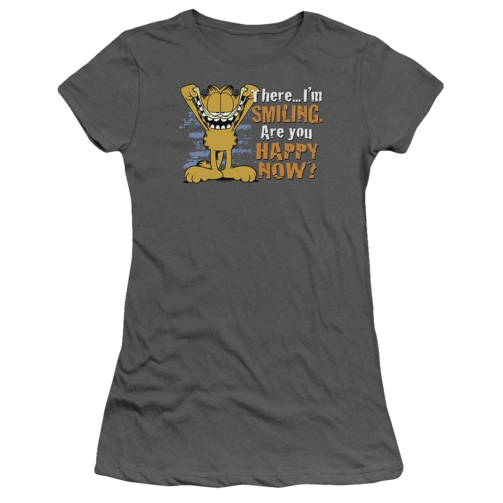 Garfield Smiling - Juniors T-Shirt Juniors T-Shirt Garfield   