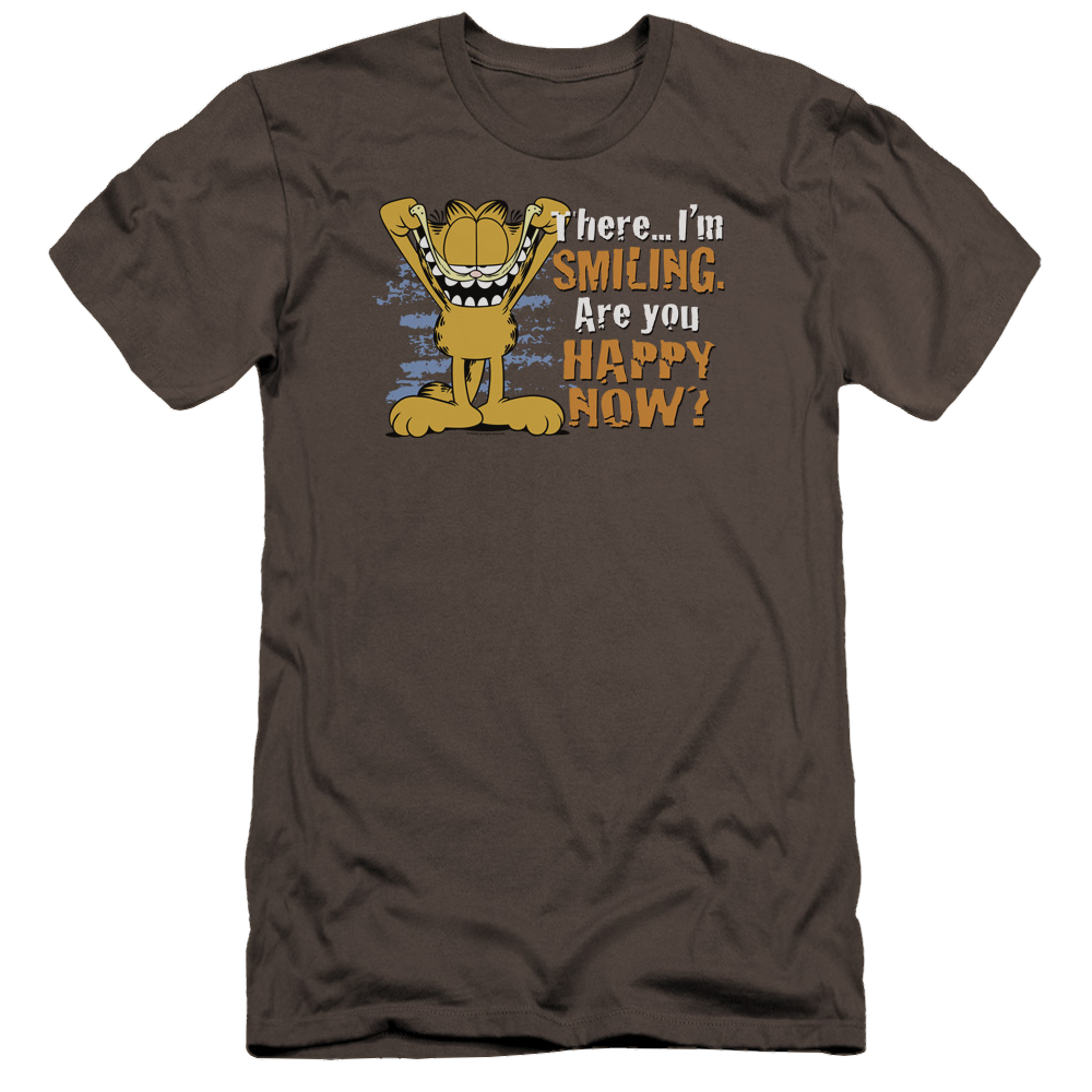 Garfield Smiling - Men's Premium Slim Fit T-Shirt Men's Premium Slim Fit T-Shirt Garfield   
