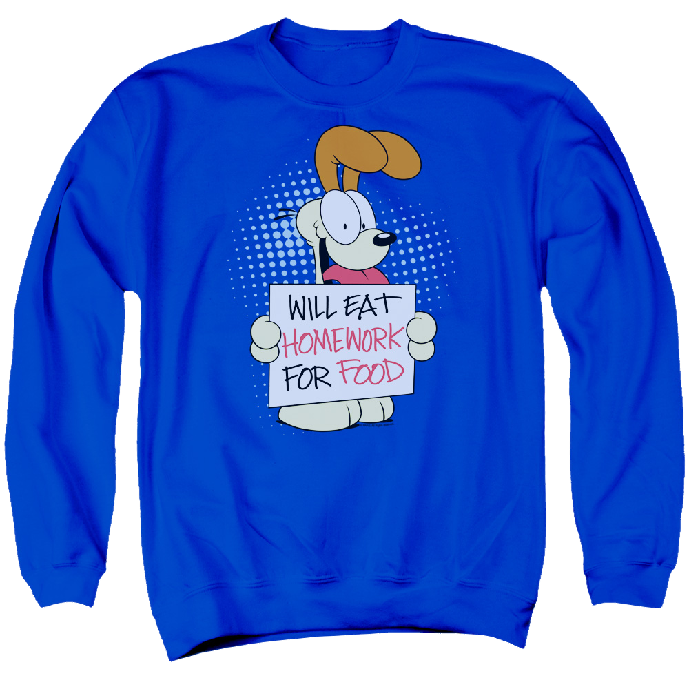 Garfield Will Eat Homework - Men's Crewneck Sweatshirt Men's Crewneck Sweatshirt Garfield   