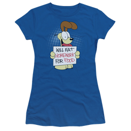 Garfield Will Eat Homework - Juniors T-Shirt Juniors T-Shirt Garfield   