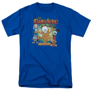 Royal men's regular fit t-shirt with The Garfield Show graphic