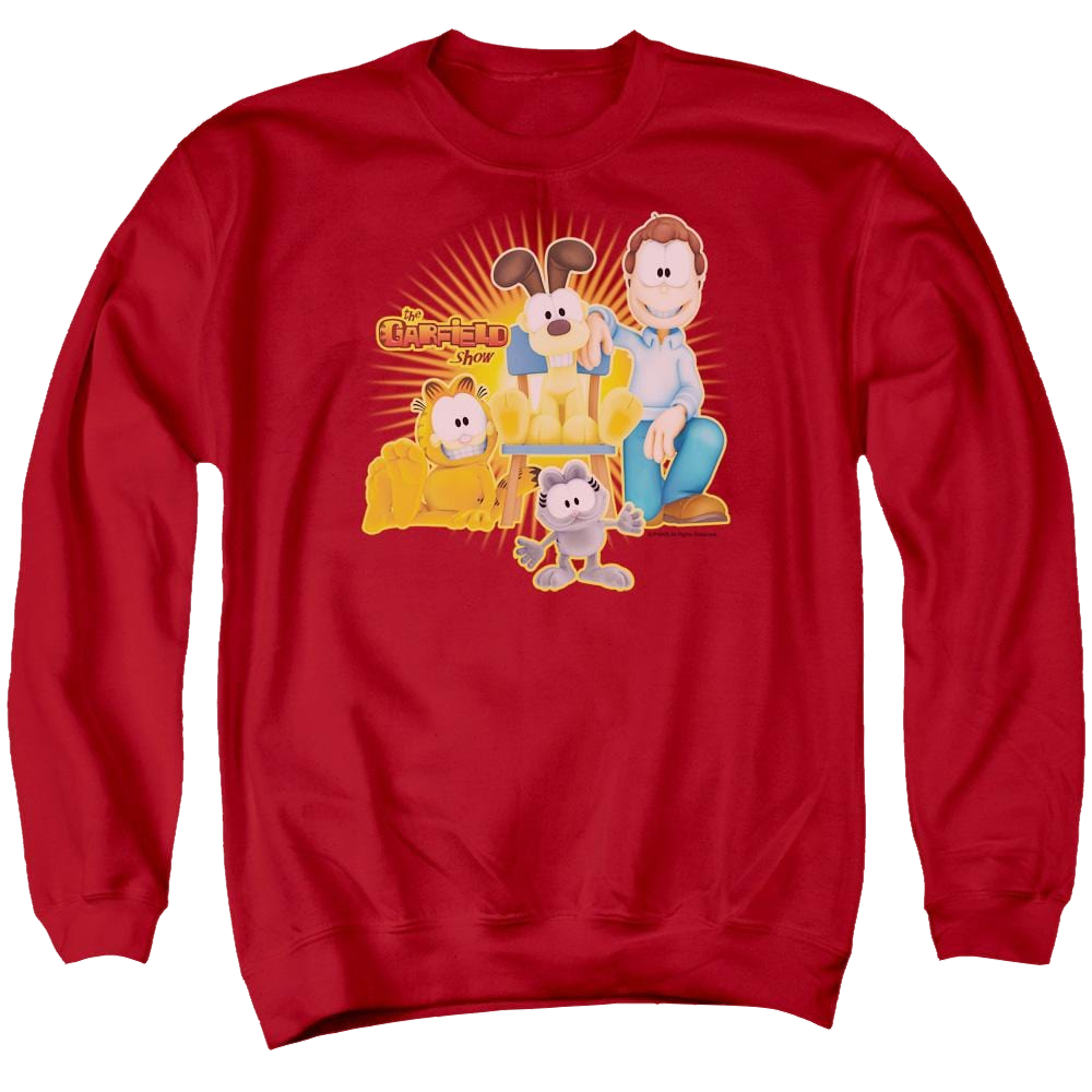 Garfield Say Cheese - Men's Crewneck Sweatshirt Men's Crewneck Sweatshirt Garfield   