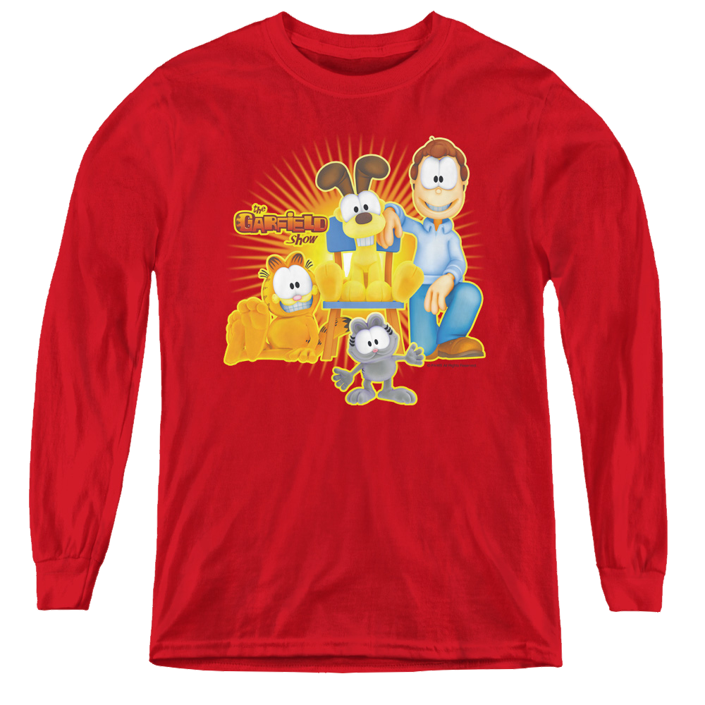 Garfield Say Cheese - Youth Long Sleeve T-Shirt Youth Long Sleeve T-Shirt Garfield   
