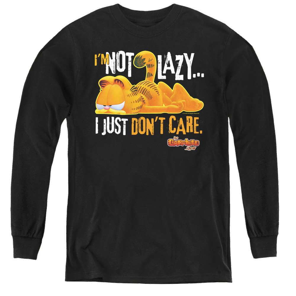 Garfield Not Lazy - Youth Long Sleeve T-Shirt Youth Long Sleeve T-Shirt Garfield   