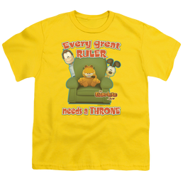 Garfield Throne - Kid's T-Shirt Kid's T-Shirt (Ages 4-7) Garfield   
