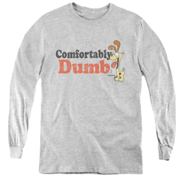 Garfield Comfortably Dumb - Youth Long Sleeve T-Shirt Youth Long Sleeve T-Shirt Garfield   