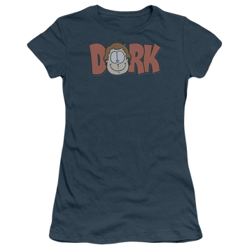 Indigo juniors t-shirt with Garfield Dork graphic