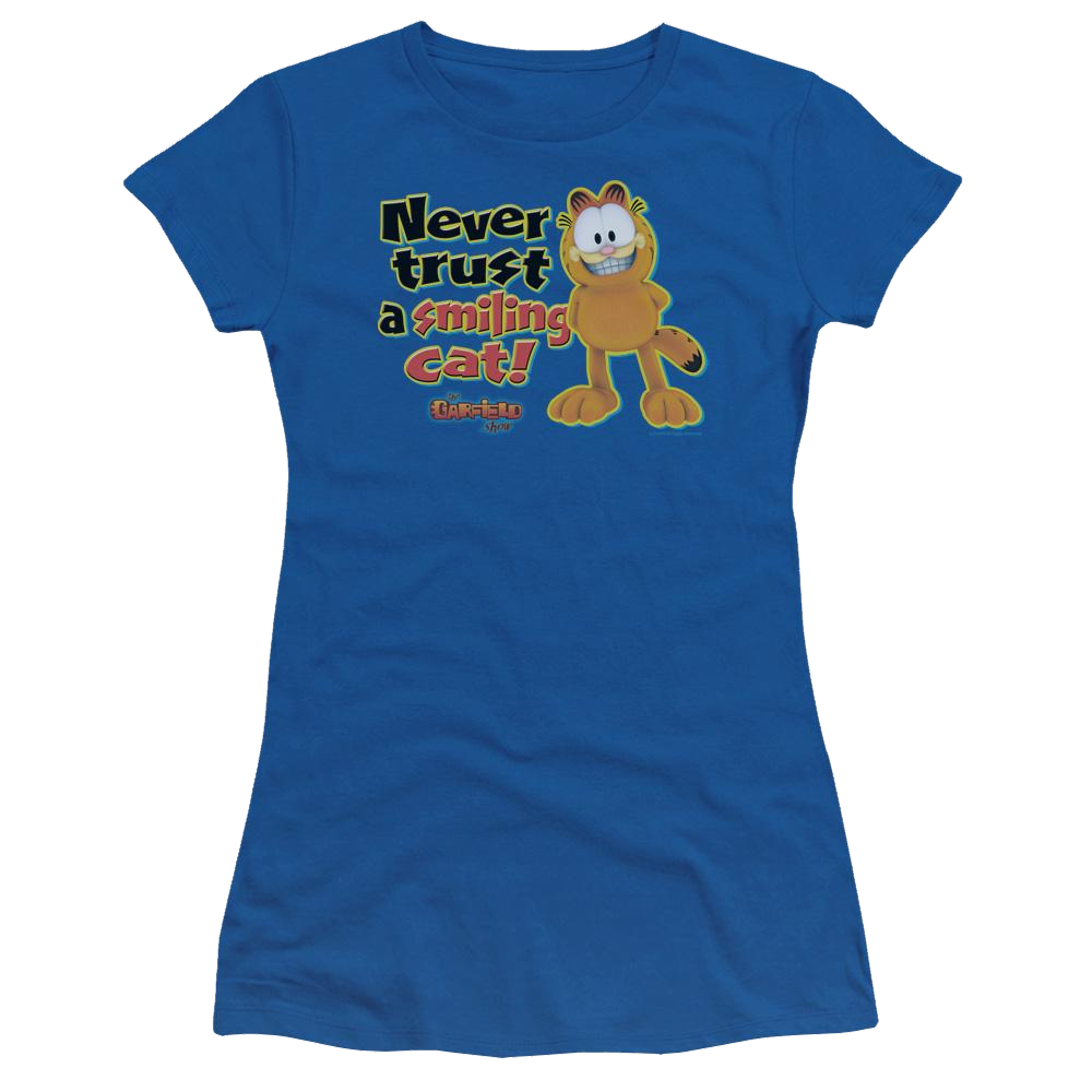 Garfield Smiling - Juniors T-Shirt Juniors T-Shirt Garfield   