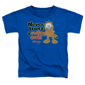 Royal toddler t-shirt with Garfield Smiling graphic