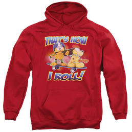 Garfield How I Roll - Pullover Hoodie Pullover Hoodie Garfield   