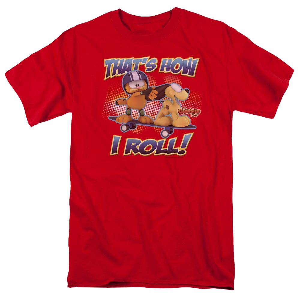 Garfield How I Roll - Men's Regular Fit T-Shirt Men's Regular Fit T-Shirt Garfield   