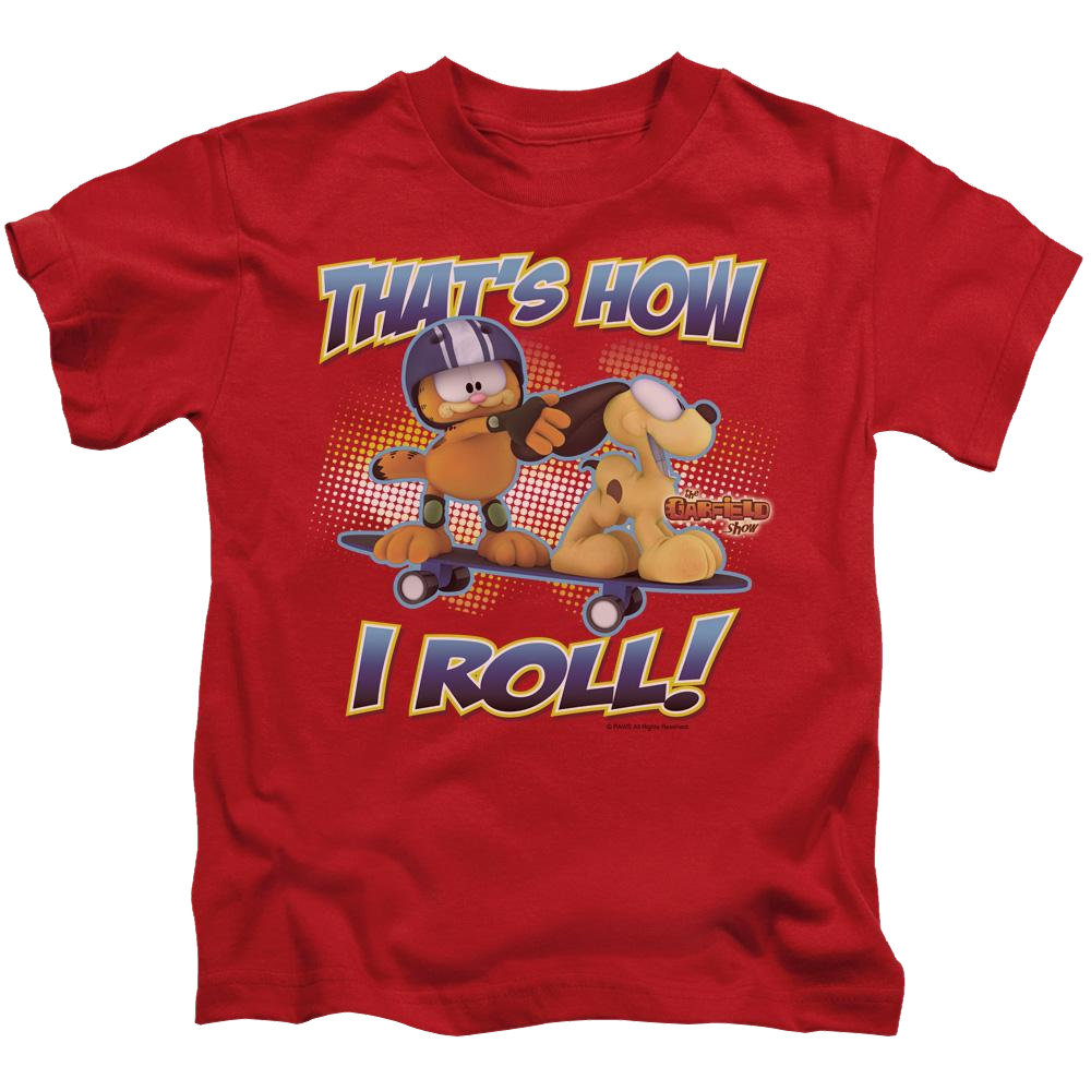 Garfield How I Roll - Kid's T-Shirt (Ages 4-7) Kid's T-Shirt (Ages 4-7) Garfield   