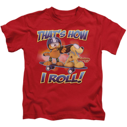 Garfield How I Roll - Kid's T-Shirt (Ages 4-7) Kid's T-Shirt (Ages 4-7) Garfield   
