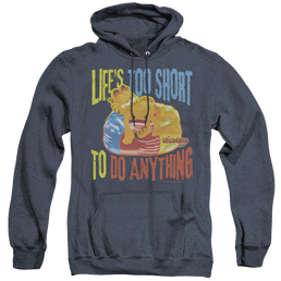 Garfield Too Short - Heather Pullover Hoodie Heather Pullover Hoodie Garfield   