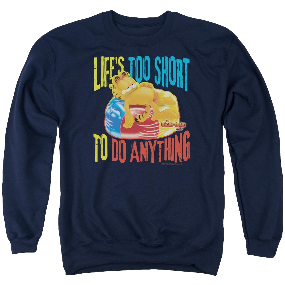 Garfield Too Short - Men's Crewneck Sweatshirt Men's Crewneck Sweatshirt Garfield   