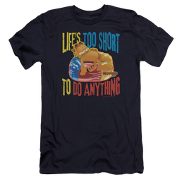Garfield Too Short - Men's Premium Slim Fit T-Shirt Men's Premium Slim Fit T-Shirt Garfield   