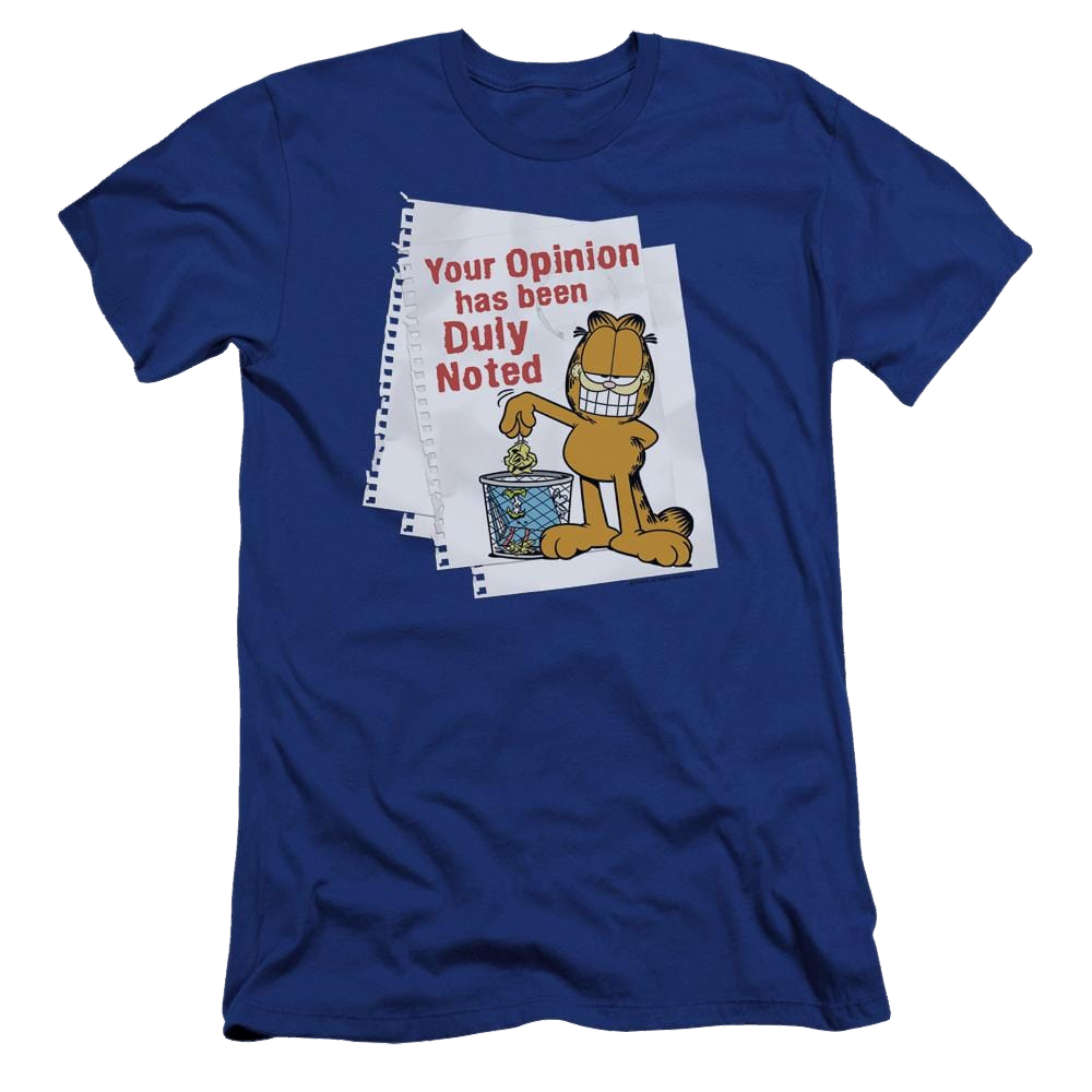 Garfield Duly Noted - Men's Premium Slim Fit T-Shirt Men's Premium Slim Fit T-Shirt Garfield   