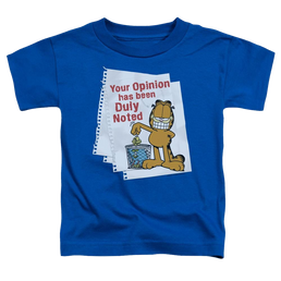 Garfield Duly Noted - Toddler T-Shirt Toddler T-Shirt Garfield   