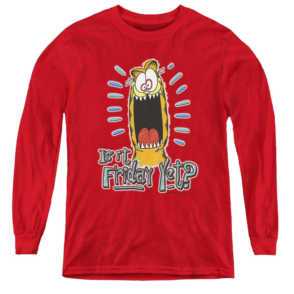 Garfield Friday - Youth Long Sleeve T-Shirt Youth Long Sleeve T-Shirt Garfield   