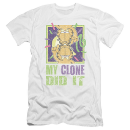 Garfield My Clone Did It - Men's Premium Slim Fit T-Shirt Men's Premium Slim Fit T-Shirt Garfield   