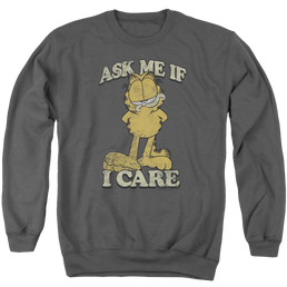 Garfield Ask Me - Men's Crewneck Sweatshirt Men's Crewneck Sweatshirt Garfield   