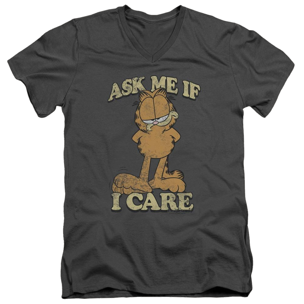 Garfield Ask Me - Men's V-Neck T-Shirt Men's V-Neck T-Shirt Garfield   