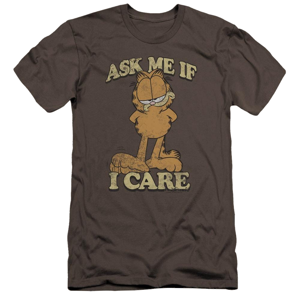 Garfield Ask Me - Men's Premium Slim Fit T-Shirt Men's Premium Slim Fit T-Shirt Garfield   