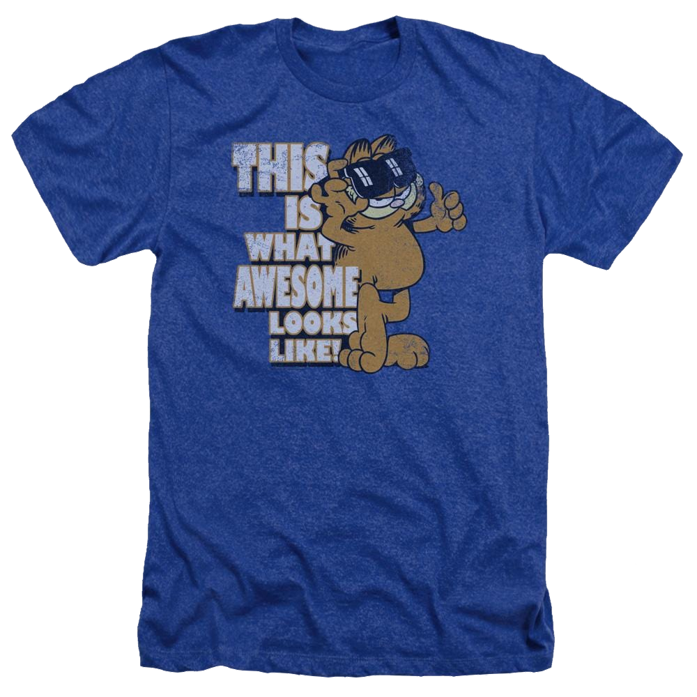 Garfield Awesome - Men's Heather T-Shirt Men's Heather T-Shirt Garfield   