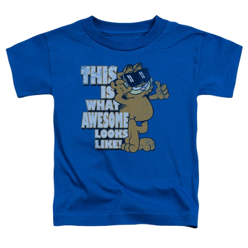 Royal toddler t-shirt with Garfield Awesome graphic