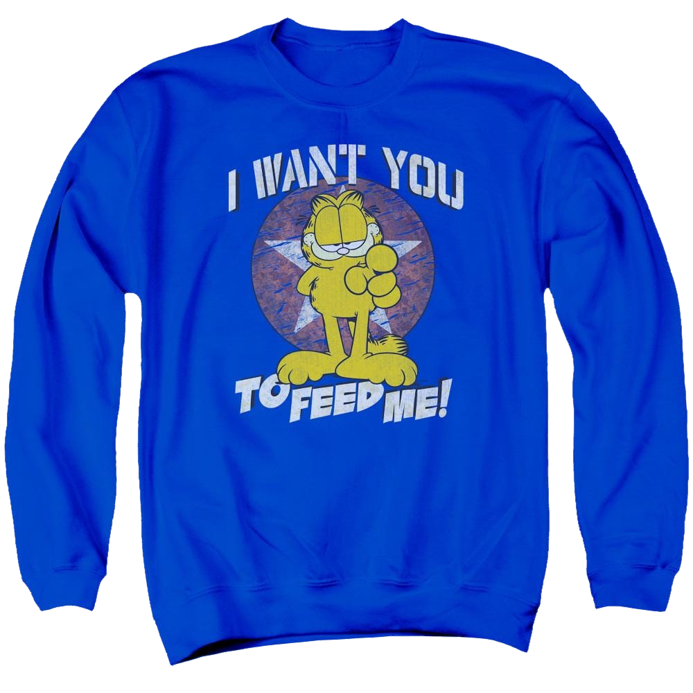 Garfield I Want You - Men's Crewneck Sweatshirt Men's Crewneck Sweatshirt Garfield   