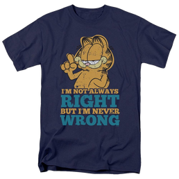 Garfield Never Wrong - Men's Regular Fit T-Shirt Men's Regular Fit T-Shirt Garfield   