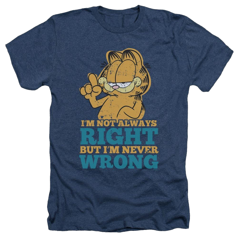 Garfield Never Wrong - Men's Heather T-Shirt Men's Heather T-Shirt Garfield   