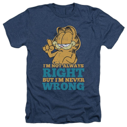 Garfield Never Wrong - Men's Heather T-Shirt Men's Heather T-Shirt Garfield   